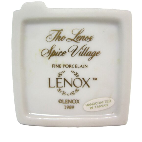 Lenox Spice Village Dill BOTTOM ONLY Spice Jar Lid Cottage House Ceramic - Picture 6 of 6
